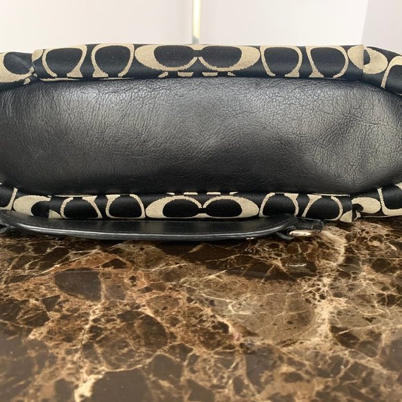 COACH ASHLEY SIGNATURE NORTH/SOUTH SATCHEL - Picture 7 of 7